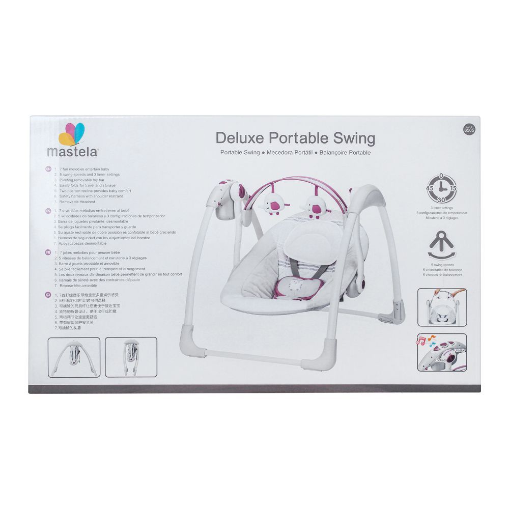 Mastela Deluxe Portable Auto Baby Swing, 6505, Carrier Strollers & Furniture, Mastela, Chase Value