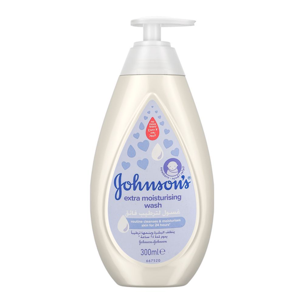 Johnson's Extra Moisturising Baby Wash, 300ml, Baby Care, Johnson's, Chase Value