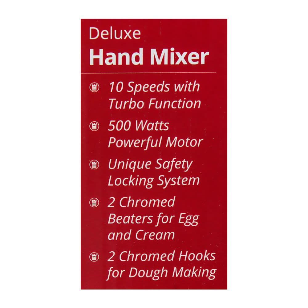 WestPoint Deluxe Hand Mixer, 10-Speed, 500W, WF-9805, Juicer Blender & Mixer, Westpoint, Chase Value