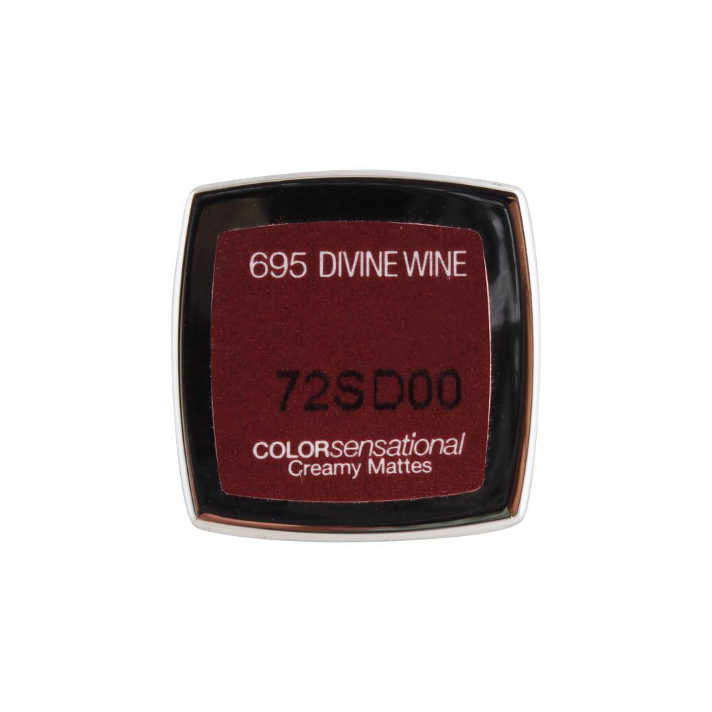 Maybelline New York Color Sensational Creamy Matte Mini Lipstick, 695 Divine Wine, Lipstick, Maybelline, Chase Value