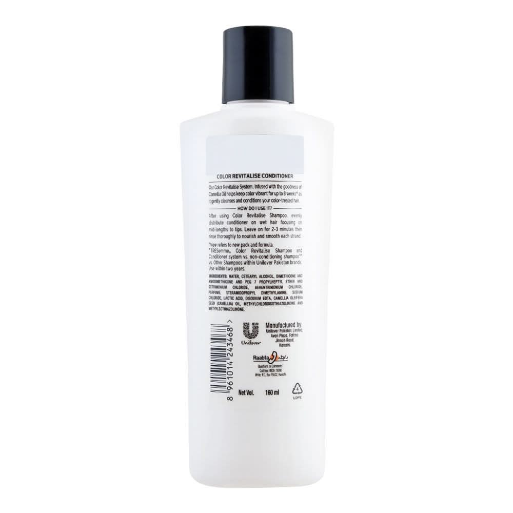 Tresemme Color Revitalise With Camelia Oil Pro Collection Conditioner, 160ml, Shampoo & Conditioner, Tresemme, Chase Value