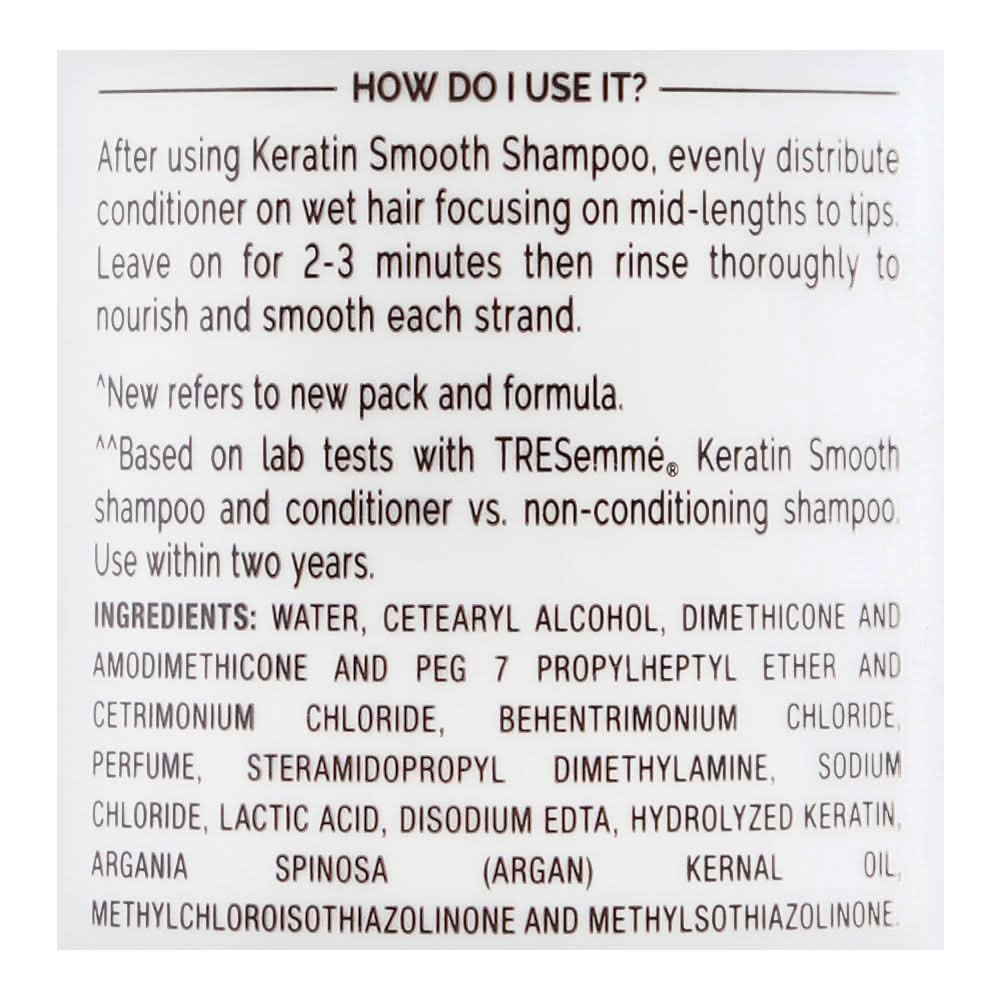 Tresemme Keratin Smooth Pro Collection Conditioner, With Keratin & Argan Oil, 160ml, Shampoo & Conditioner, Tresemme, Chase Value