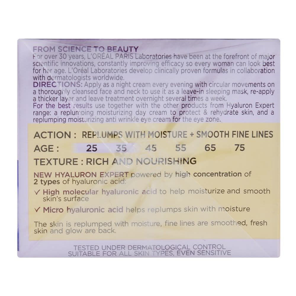 L'Oréal Paris&nbsp;Hyaluron Expert Repluming Moisturizing Day Cream - 50ml, Creams & Lotions, Loreal, Chase Value