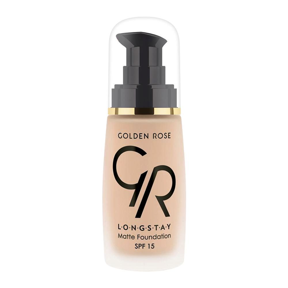 Golden Rose Longstay Matte Foundation, SPF 15, Vitamin A + E, 08, Foundation, Golden Rose, Chase Value