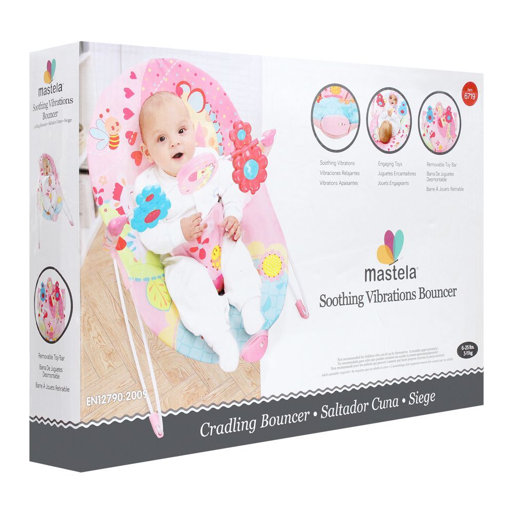 Mastela Soothing Vibrations Baby Bouncer, 6719, Carrier Strollers & Furniture, Mastela, Chase Value