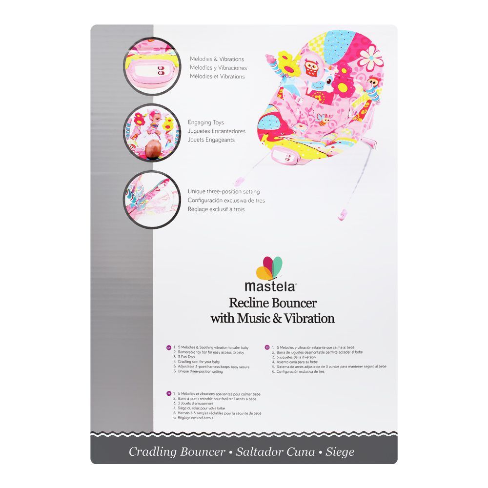 Mastela Recline Baby Bouncer, 6888, Carrier Strollers & Furniture, Mastela, Chase Value