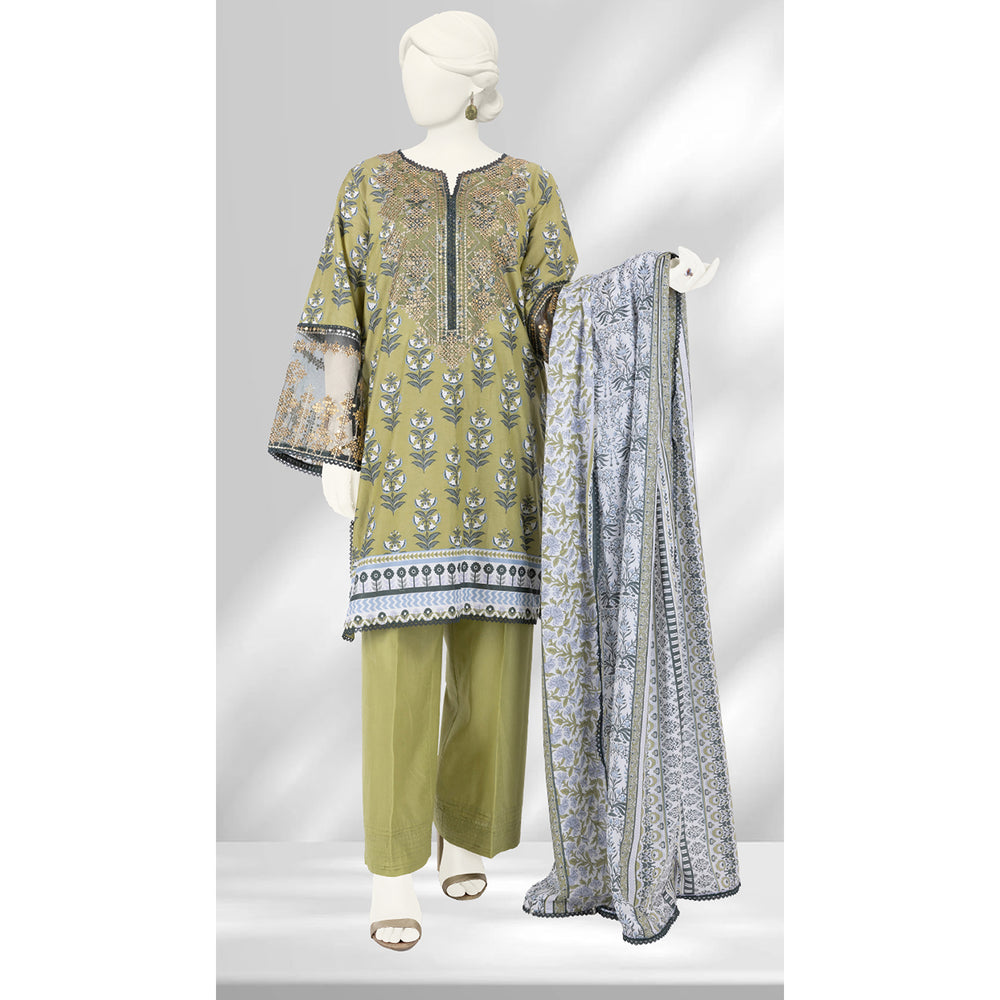 Panjnad By J. Lawn Embroidered 3 Piece Unstitched - 1277-A, Women, 3Pcs Shalwar Suit, Junaid Jamshed, Chase Value