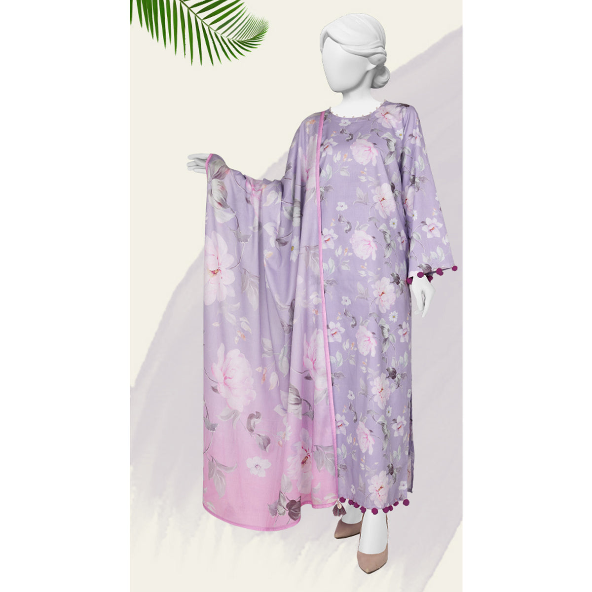 Panjnad Norah Lawn By J. Printed Unstitched 3 Pcs Suit - 241301, Women, 3Pcs Shalwar Suit, Chase Value, Chase Value