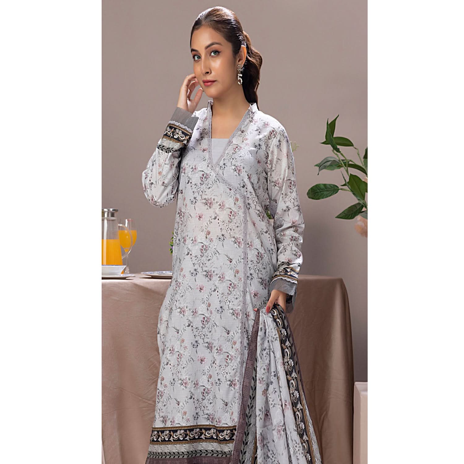 Salina Weaving Dobby By Regalia Printed Lawn Unstitched 3 Pcs Suit - 11, Women, 3Pcs Shalwar Suit, Regalia Textiles, Chase Value