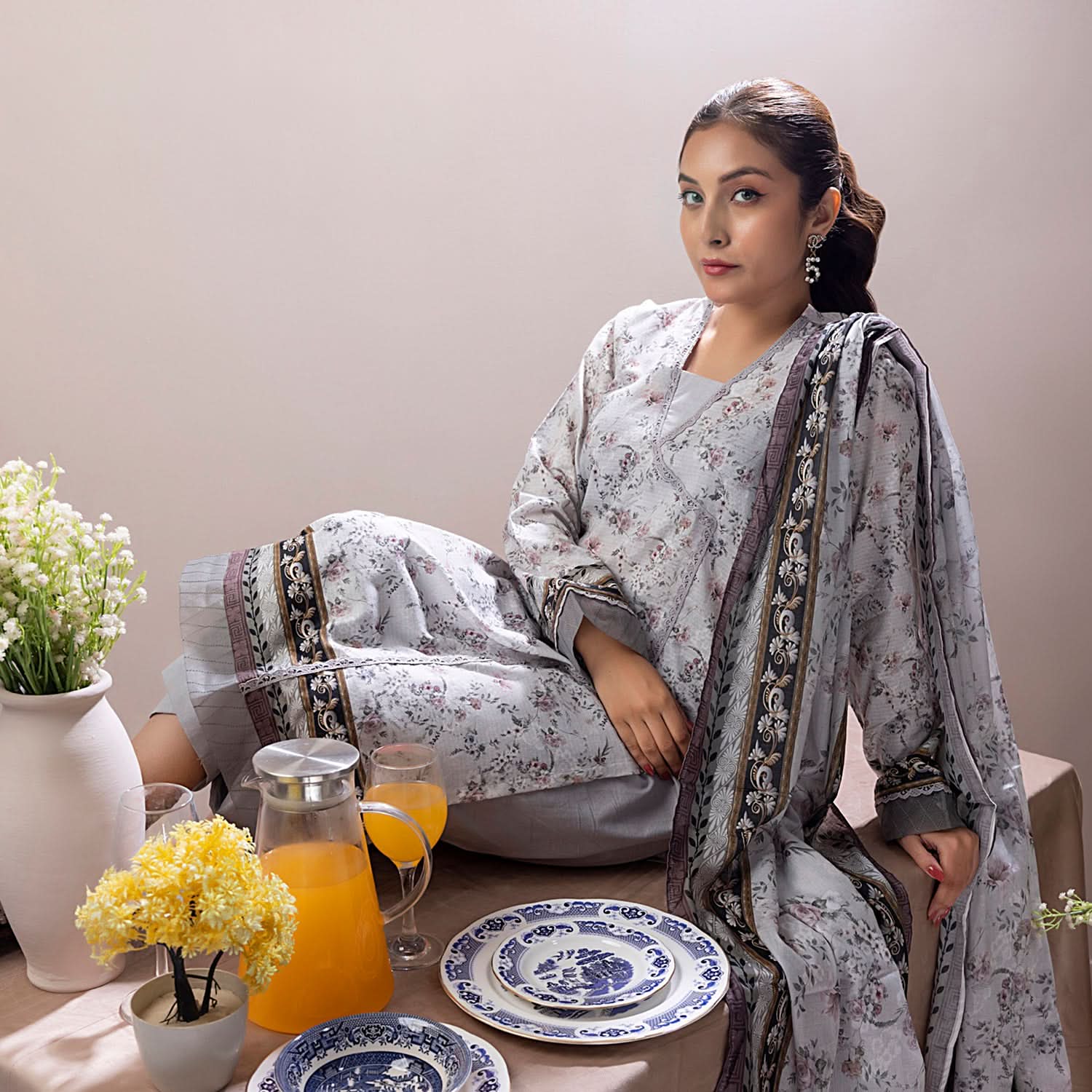 Salina Weaving Dobby By Regalia Printed Lawn Unstitched 3 Pcs Suit - 11, Women, 3Pcs Shalwar Suit, Regalia Textiles, Chase Value