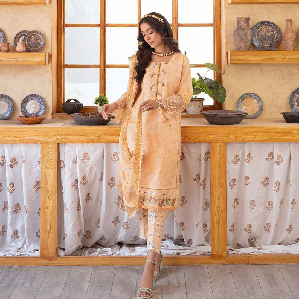 Sunshine Bloom By Al Zohaib Print Kari Lawn Unstitched 3 Pcs Suit - 11, Women, 3Pcs Shalwar Suit, Al-Zohaib Textiles, Chase Value