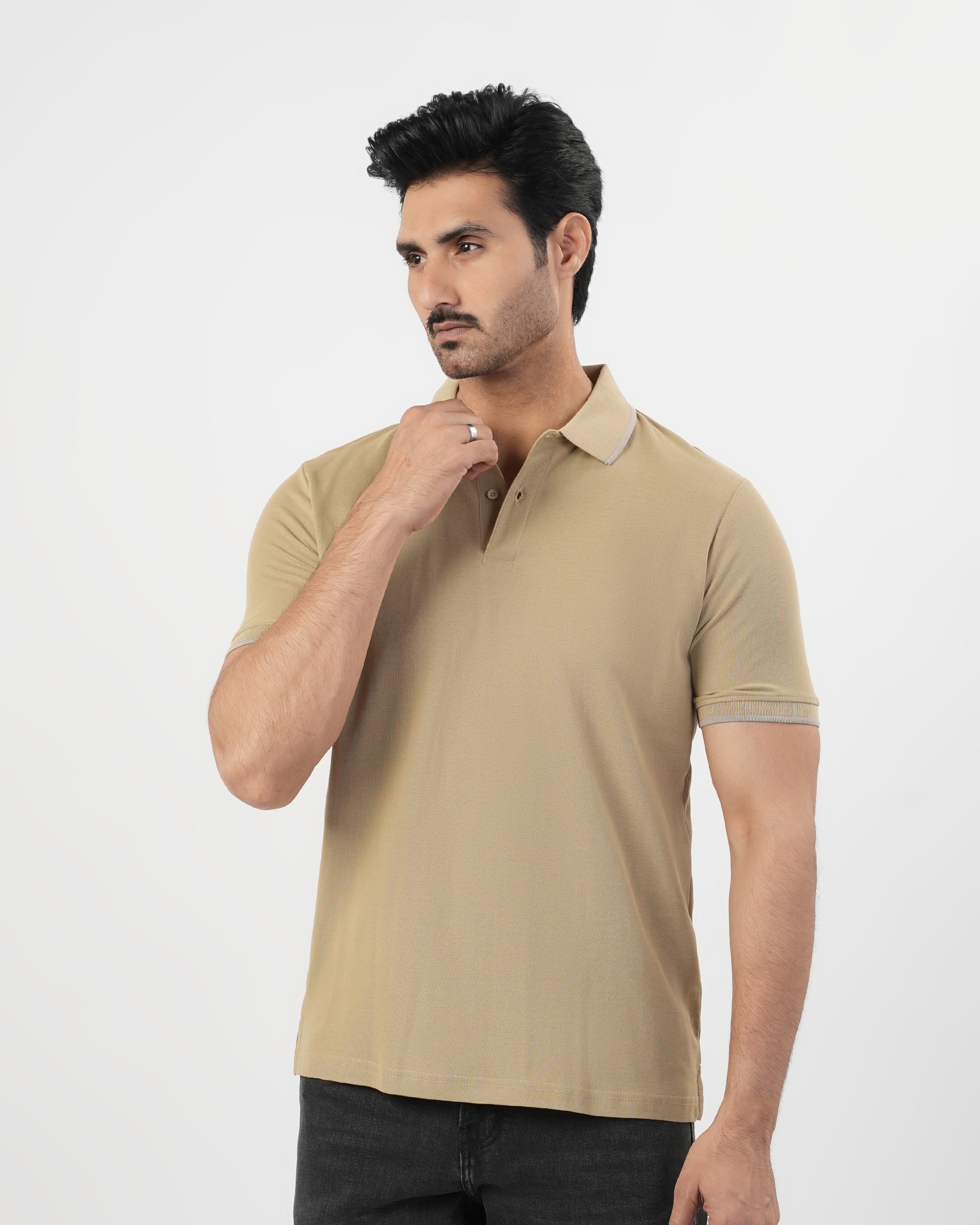 Eminent Men’s Solid Pique Polo T-Shirt