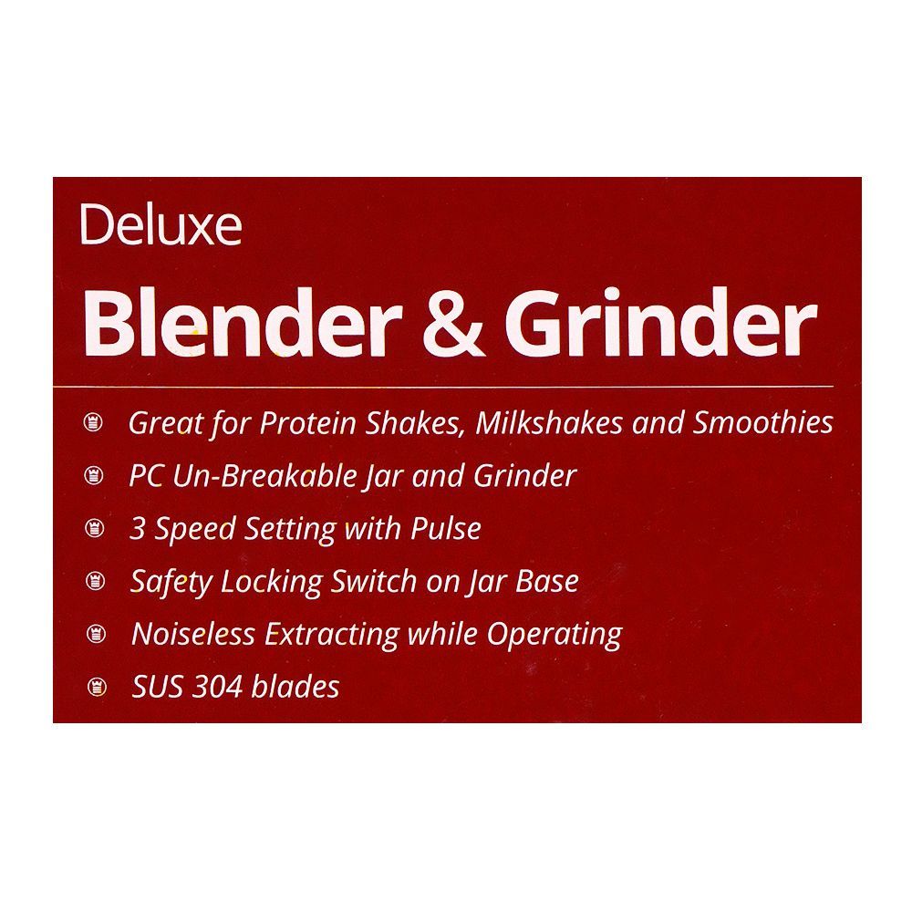 West Point Deluxe Blender/Grinder, WF-332, Juicer Blender & Mixer, Westpoint, Chase Value
