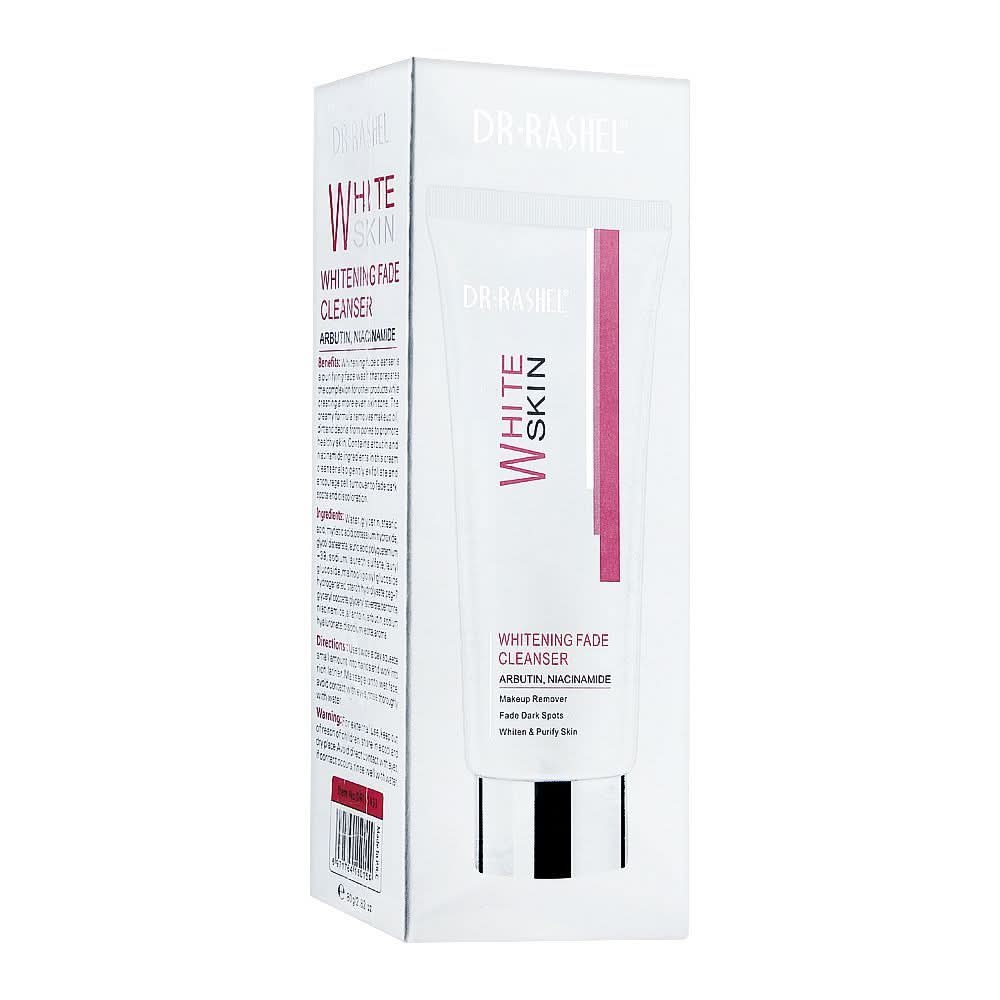 Dr. Rashel White Skin Whitening Fade Cleanser, Makeup Remover + Fade Dark Spots, 80g, Skin Treatments, Dr Rashel, Chase Value
