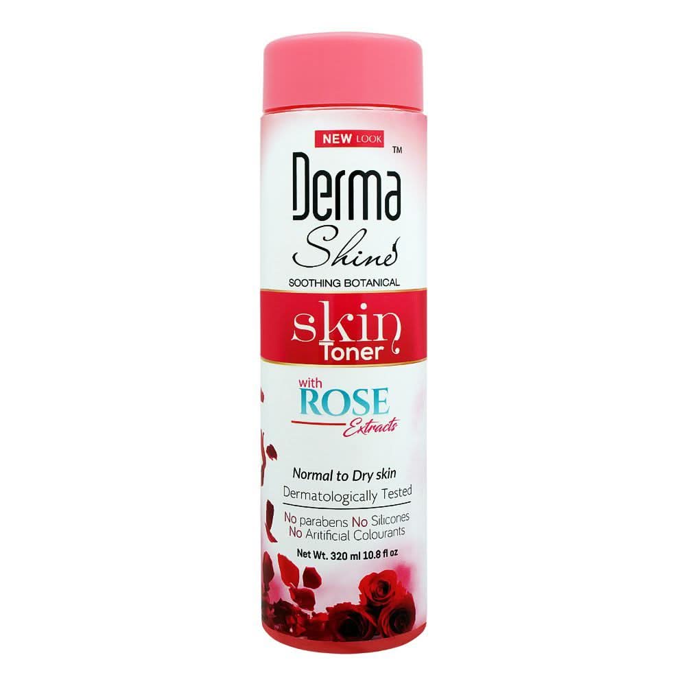 Derma Shine Soothing Botanical Toner, With Rose Extracts, Normal To Dry Skin, 295ml, Face Washes, Derma Shine, Chase Value