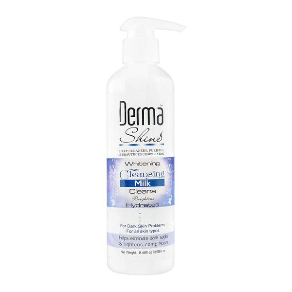 Derma Shine Whitening Cleansing Milk, All Skin Types, 250ml, Face Washes, Derma Shine, Chase Value