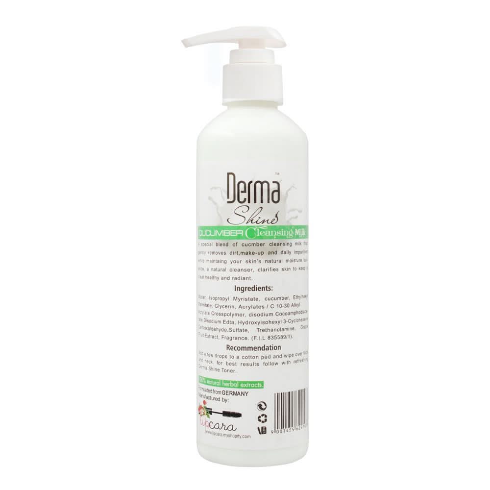 Derma Shine Cucumber Cleansing Milk, 250ml, Face Washes, Dema Shine, Chase Value