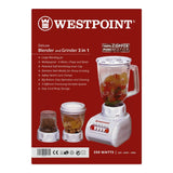 West Point 3-In-1 Blender, Grinder & Chopper, 350W, WF-949, Chopper, Westpoint, Chase Value