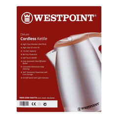Westpoint Electric Kettle 1.7L WF-6171, Coffee Maker & Kettle, Westpoint, Chase Value