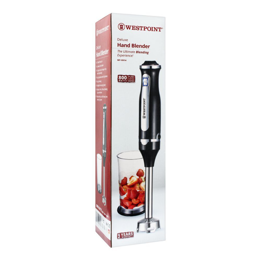 West Point Deluxe Hand Blender, 800W, WF-9914, Juicer Blender & Mixer, West Point, Chase Value