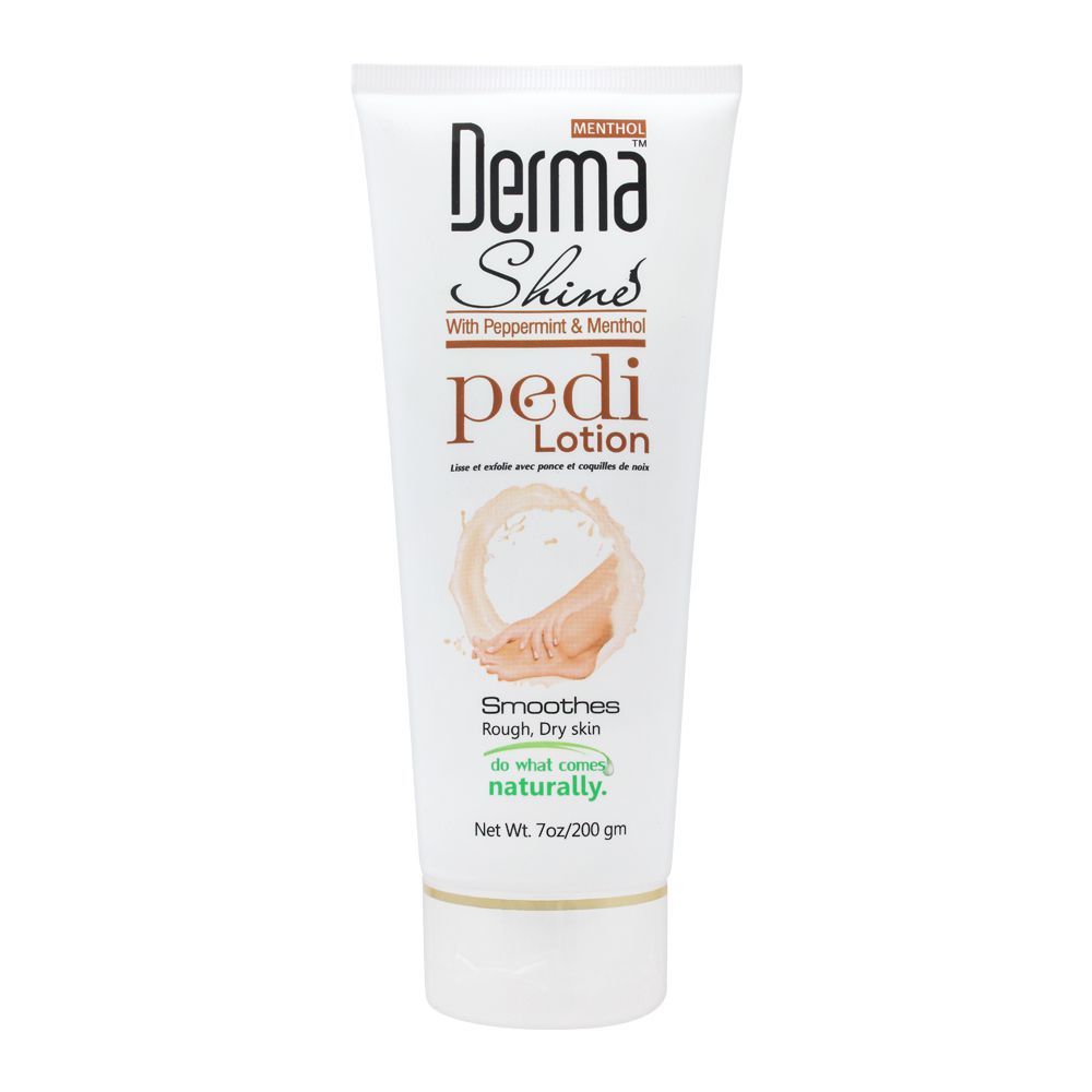 Derma Shine Peppermint & Menthol Pedi Lotion, 200g, Creams & Lotions, Derma Shine, Chase Value