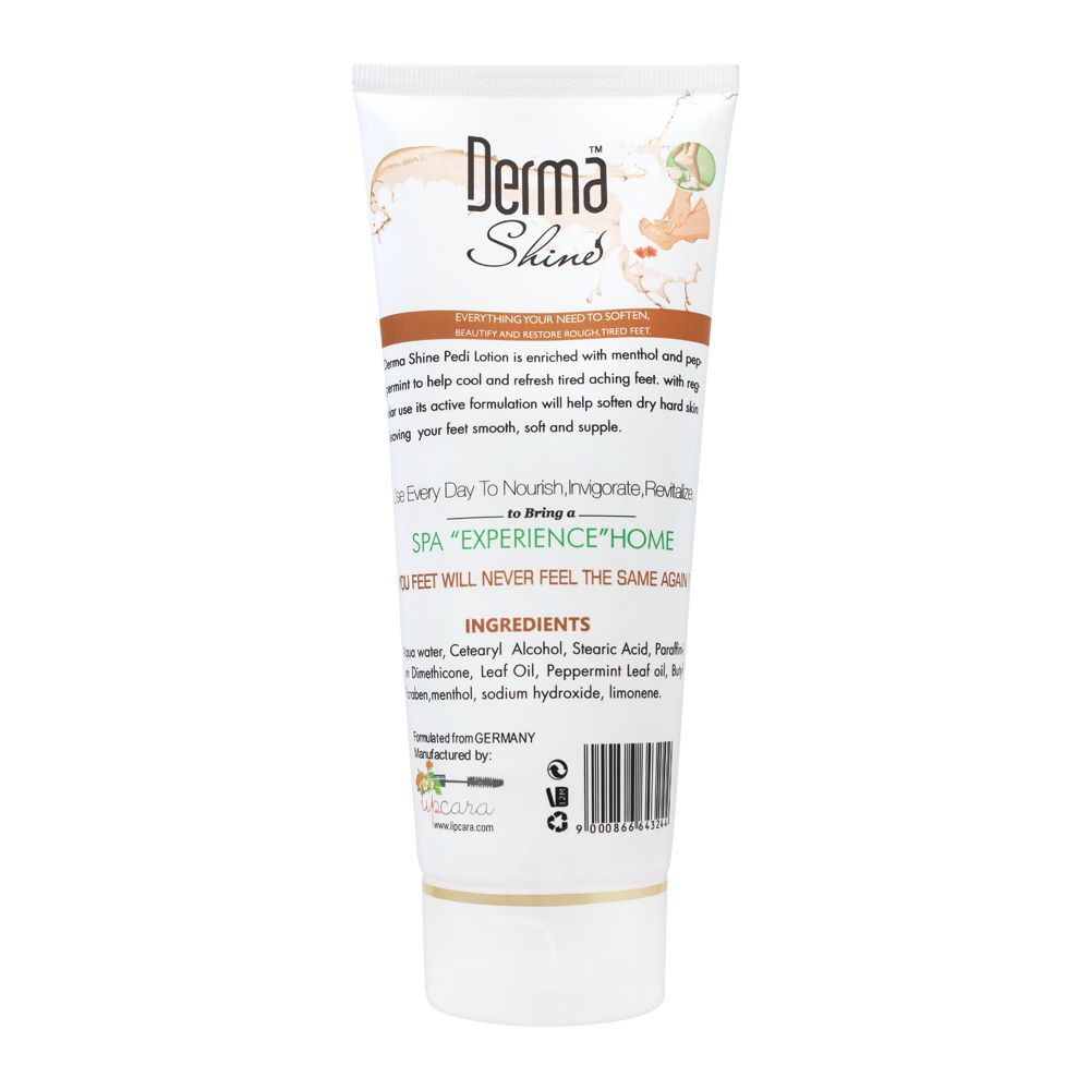 Derma Shine Peppermint & Menthol Pedi Lotion, 200g, Creams & Lotions, Derma Shine, Chase Value