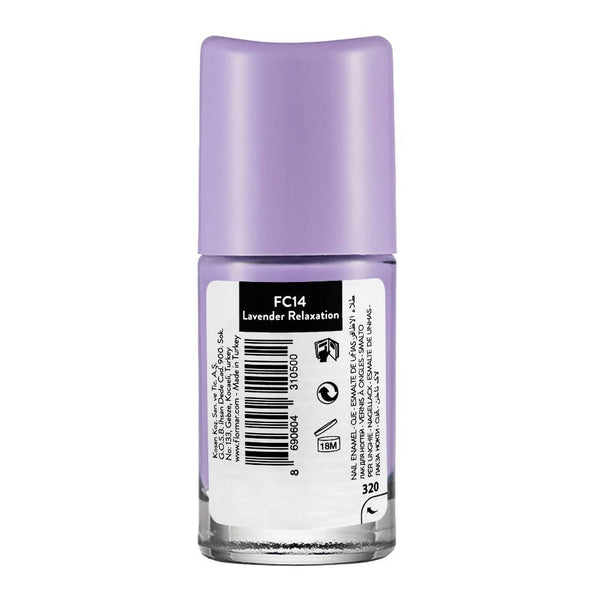 Flormar Full Color Nail Enamel, FC14 Lavender Relaxation, 8ml