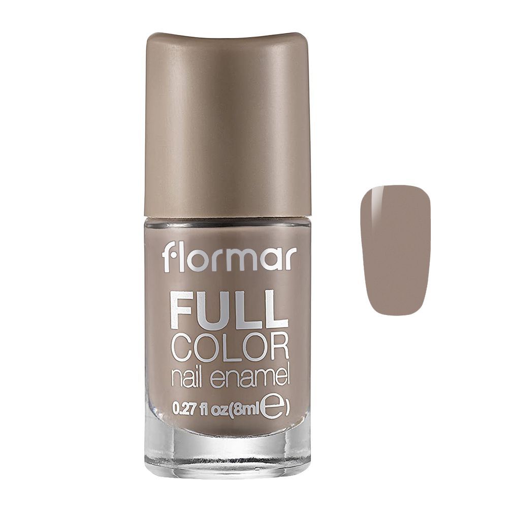Flormar Full Color Nail Enamel, FC07 Pebbles On The Beach, 8ml, Nails, Flormar, Chase Value