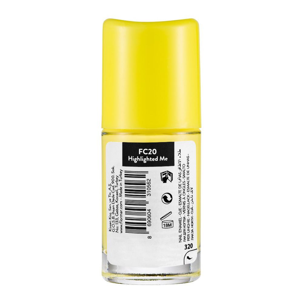 Flormar Full Color Nail Enamel, FC20 Highlighted Me, 8ml, Nails, Flormar, Chase Value
