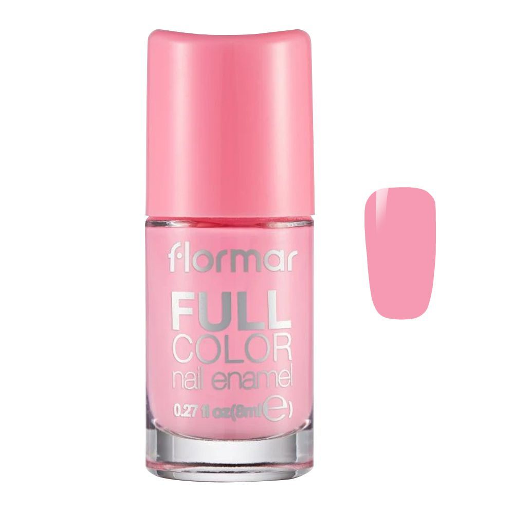 Flormar Full Color Nail Enamel, FC03 Bubble Gum, 8ml, Nails, Flormar, Chase Value