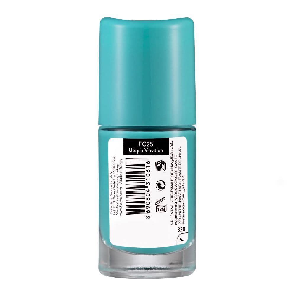 Flormar Full Color Nail Enamel, FC25, Utopia Vacation, 8ml, Nails, Flormar, Chase Value