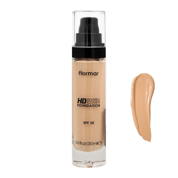Flormar Invisible Coverage HD Foundation, 80 Soft Beige 30ml, Foundation, Flormar, Chase Value