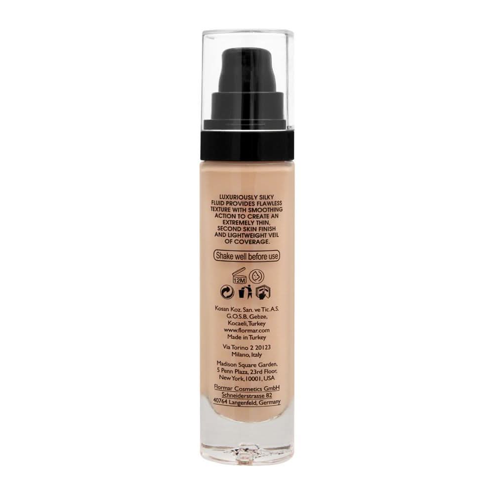 Flormar Invisible Coverage HD Foundation, 60 Ivory 30ml, Foundation, Flormar, Chase Value