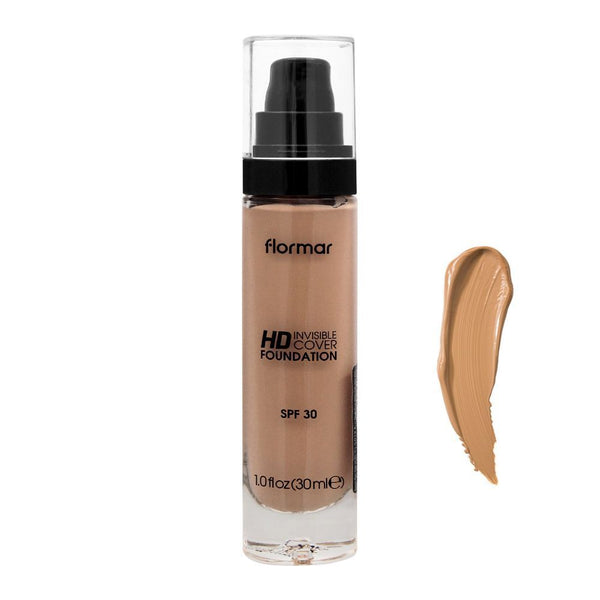 Flormar Invisible Coverage HD Foundation, 120 Honey 30ml, Foundation, Flormar, Chase Value