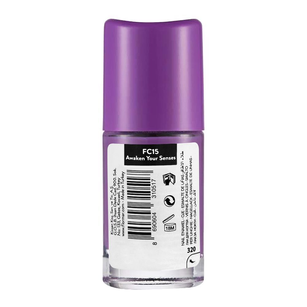 Flormar Full Color Nail Enamel, FC15 Awaken Your Senses, 8ml, Nails, Flormar, Chase Value