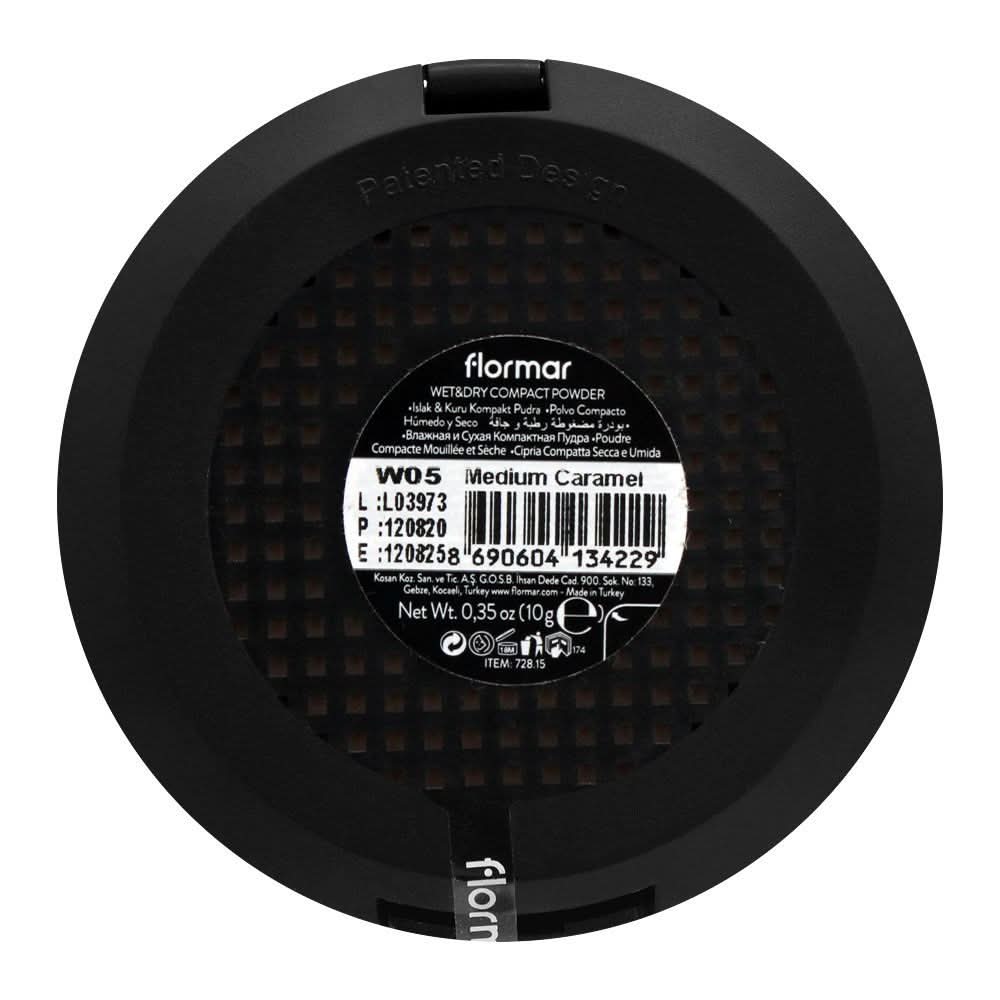 Flormar Wet & Dry Compact Powder, W05 Medium Caramel, Compact Powder, Flormar, Chase Value