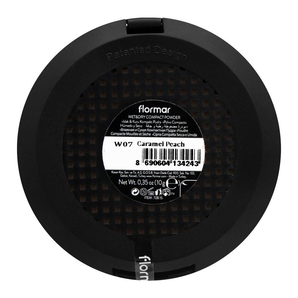 Flormar Wet & Dry Compact Powder, W07 Caramel Peach, Compact Powder, Flormar, Chase Value