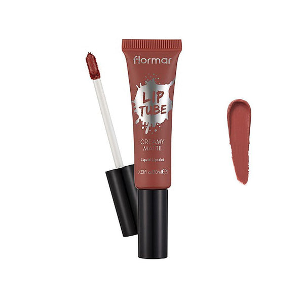 Flormar Creamy Matt Lip Tube Liquid Lipstick, 04 Hot Peach
