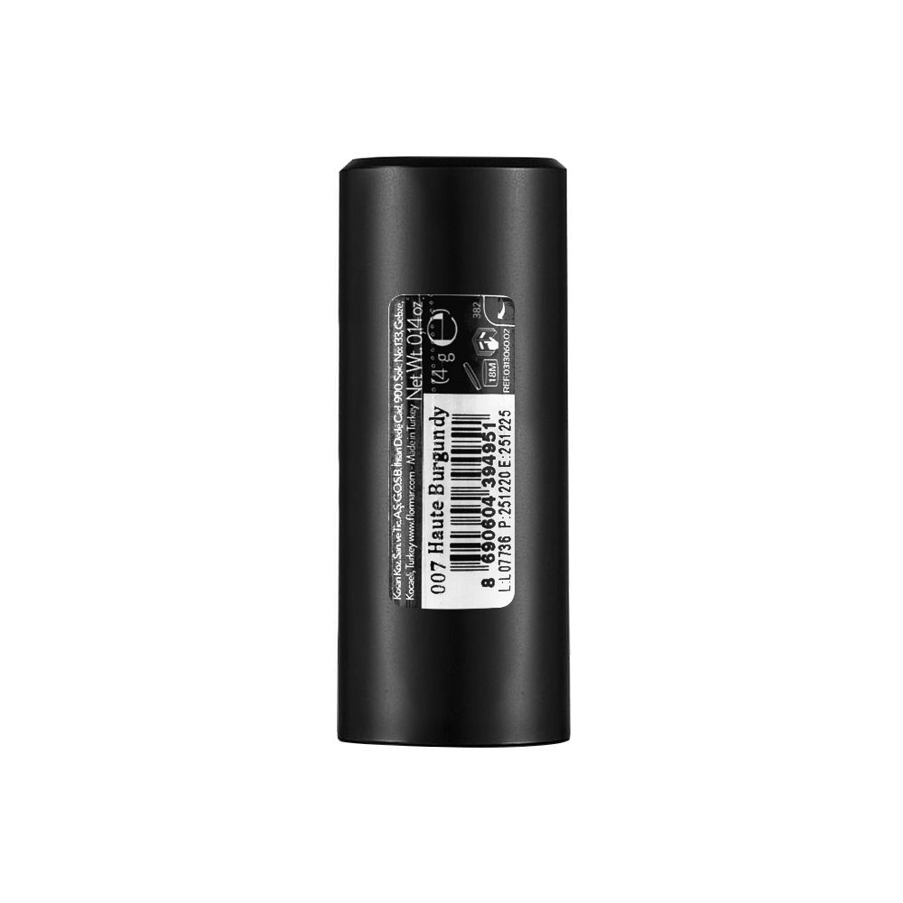 Flormar Extreme Matte Lipstick, 07, Haute Burgundy, Lipstick, Flormar, Chase Value