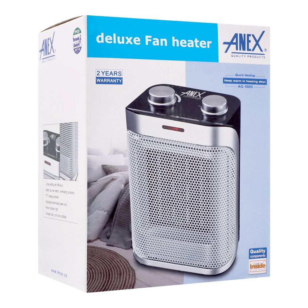 Anex Deluxe Fan Heater, AG-5005, Home & Lifestyle, Heater, Anex, Chase Value