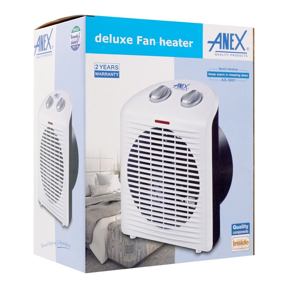 Anex Deluxe Fan Heater, AG-5001, Home & Lifestyle, Heater, Anex, Chase Value