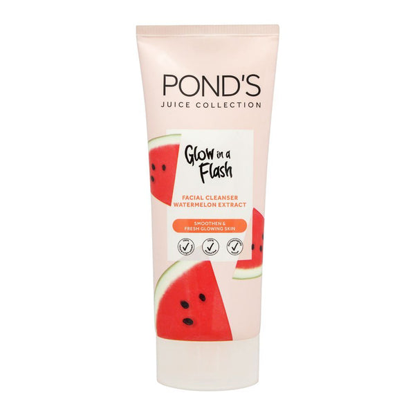 Pond's Juice Collection Glow In A Flash Facial Cleanser, Watermelon Extract, 90g, Face Washes, Ponds, Chase Value
