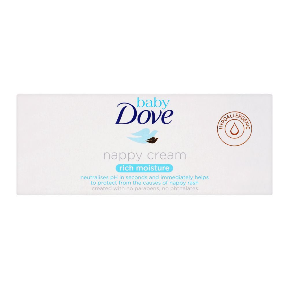 Dove Baby Rich Moisture Nappy Cream, Paraben Free, 45g, Creams & Lotions, Dove, Chase Value