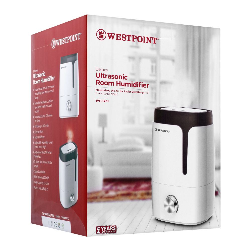 West Point Deluxe Ultrasonic Room Humidifier WF-1201, Home Appliances, Westpoint, Chase Value