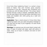 Vince Extra Glow Lightening Cream, With Neem, Tulsi And Turmeric, 40ml, Creams & Lotions, Vince, Chase Value