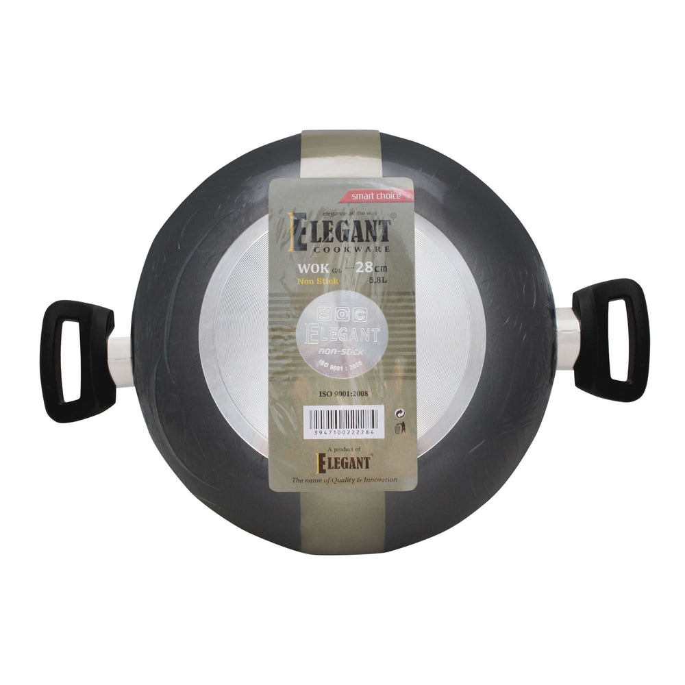 Elegant Smart Choice Wok, 28cm, EH0085, Cookware & Pans, Elegant, Chase Value
