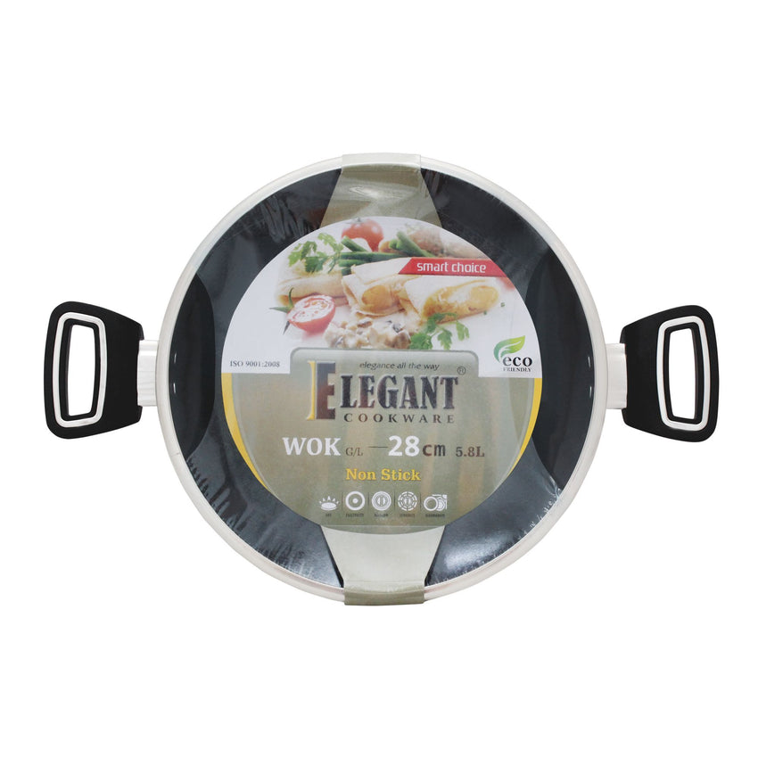 Elegant Smart Choice Wok, 28cm, EH0085, Cookware & Pans, Elegant, Chase Value