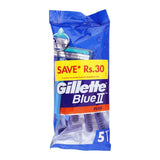 Gillette Blue II Plus Disposable Razor, 5-Pack, After Shaves, Gillette, Chase Value
