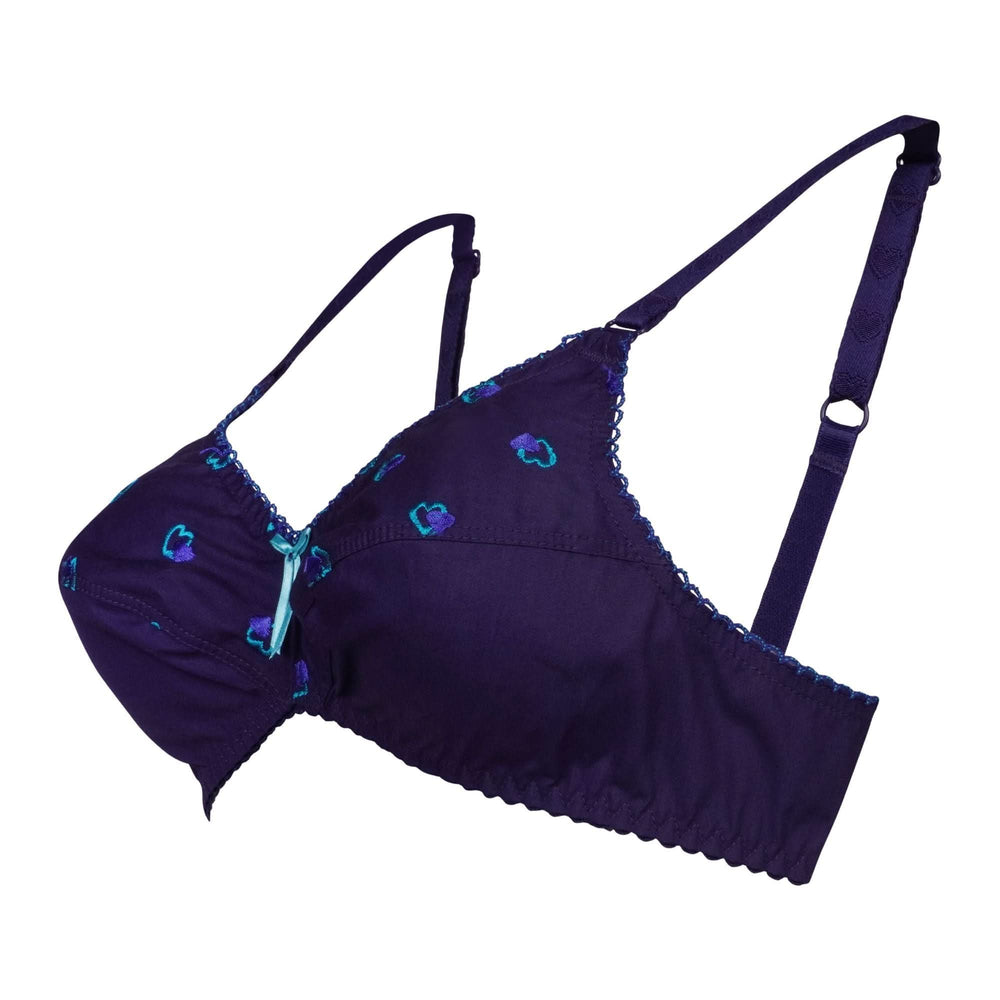 Be-Belle Bra TLP-Hearts - Navy Blue, Women Bras, Be-Belle, Chase Value