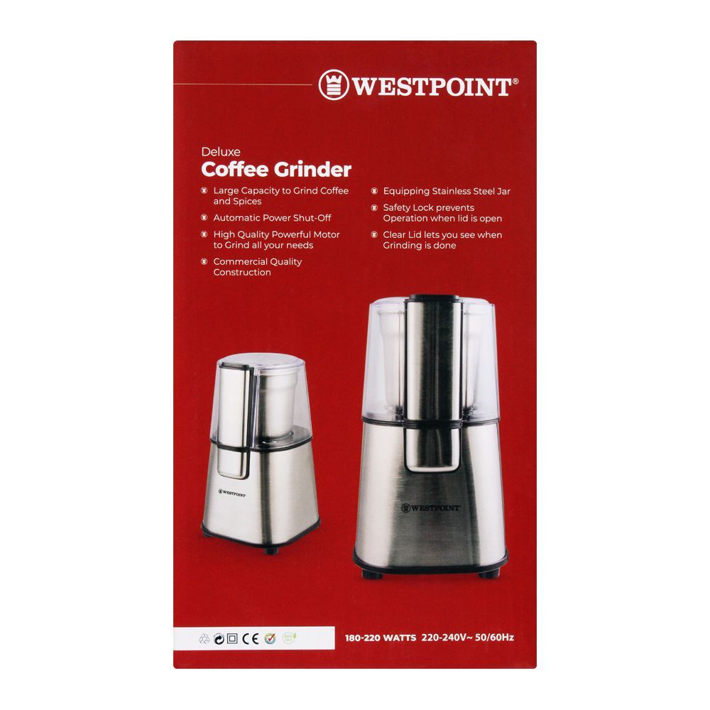 West Point Deluxe Coffee Grinder, WF-9224, Coffee Maker & Kettle, Westpoint, Chase Value
